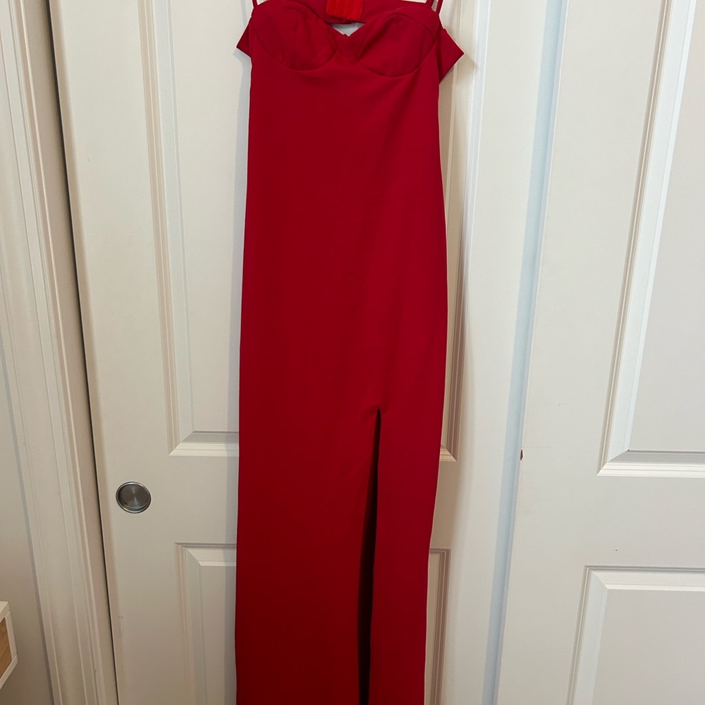 Elegant Red Evening Gown